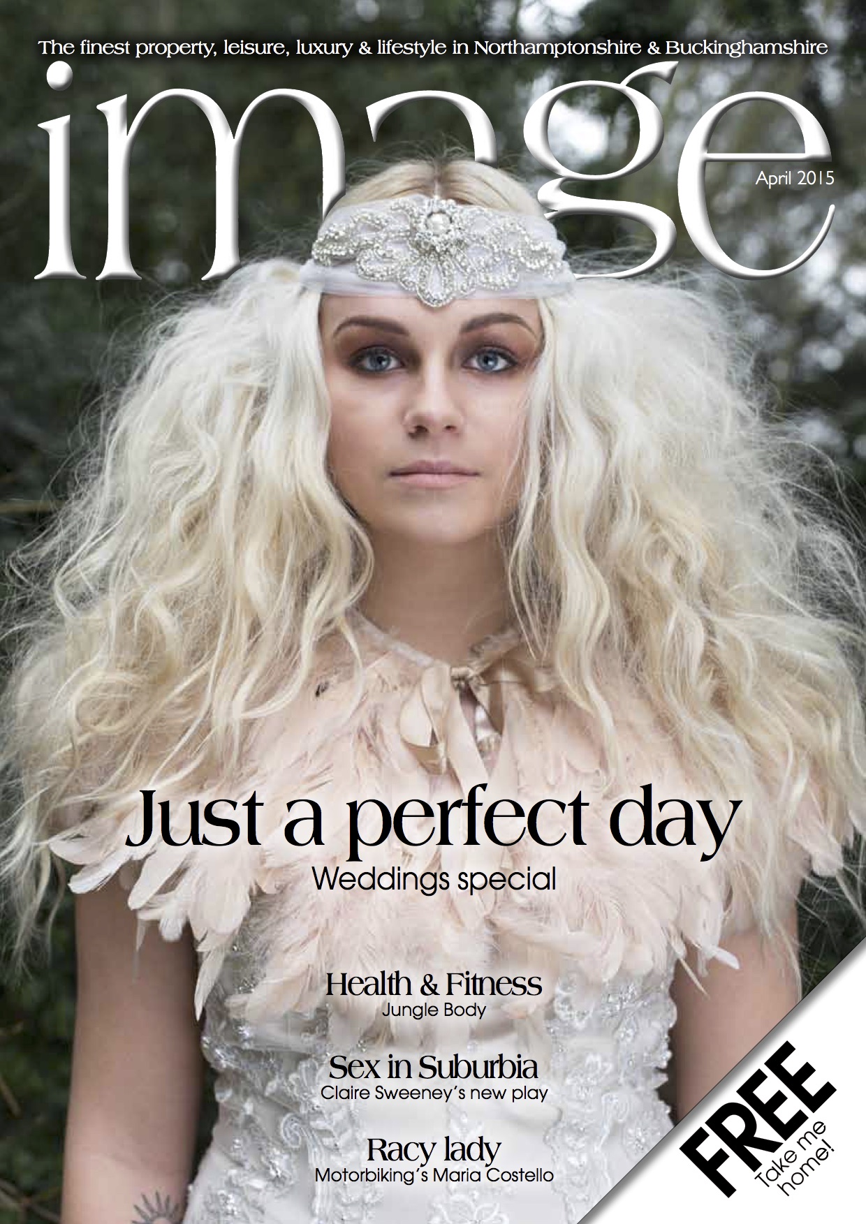 Image magazine front cover wedding bridal 